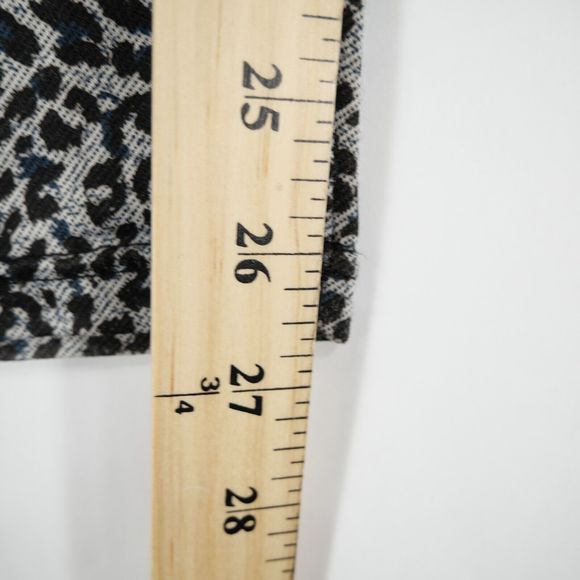 Steve Madden Women's Leopard Print Denim Animal Pattern Stretch Leggings Size M - Picture 13 of 13
